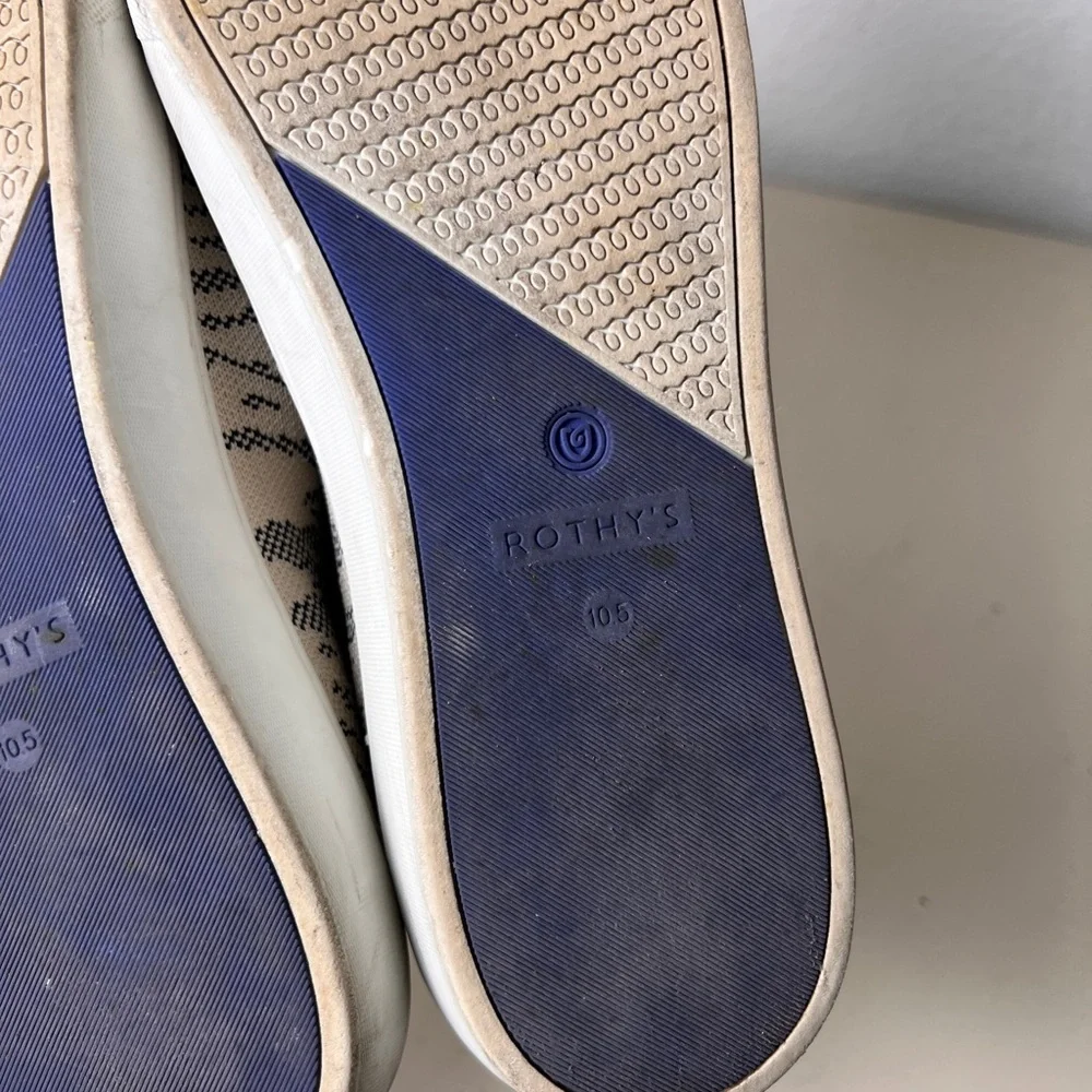 Rothy’s The Sneaker‎ Maritime Tiger Blue Ivory Retired Women’s 10.5
